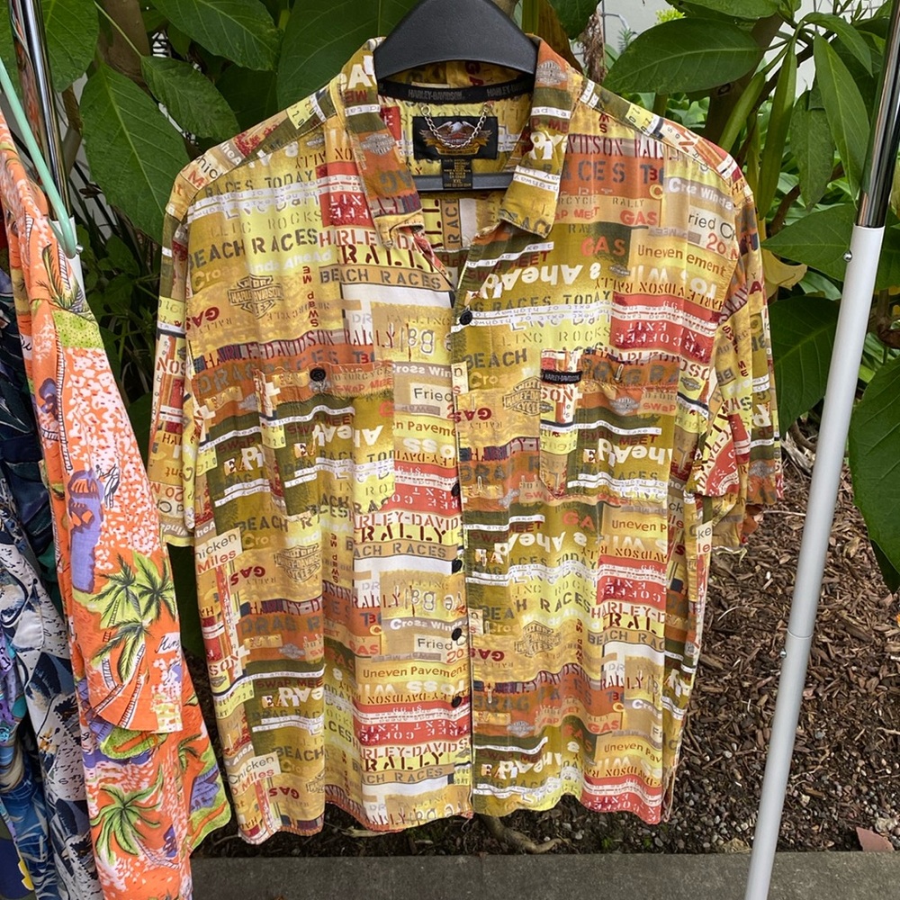 ❗️Price Cut❗️🏍️💨 Sale! Vintage Harley Davidson Hawaiian Shirt
